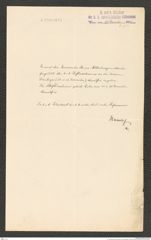 k.k. naturhistorisches Hofmuseum, Intendanzakten 1885-1896 (Hauer), Aktenzahl Z.733/1890, Seite 1